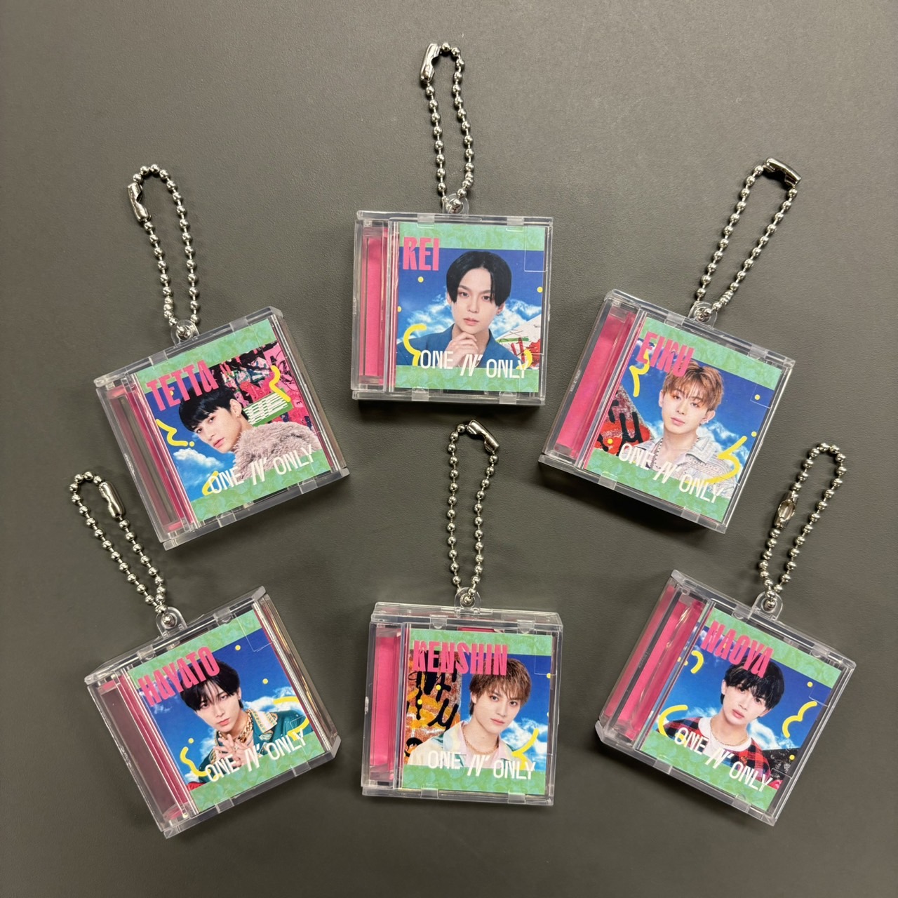 「ONE N' ONLY」メンバー別オリジナルボイス入りCDキーホルダー